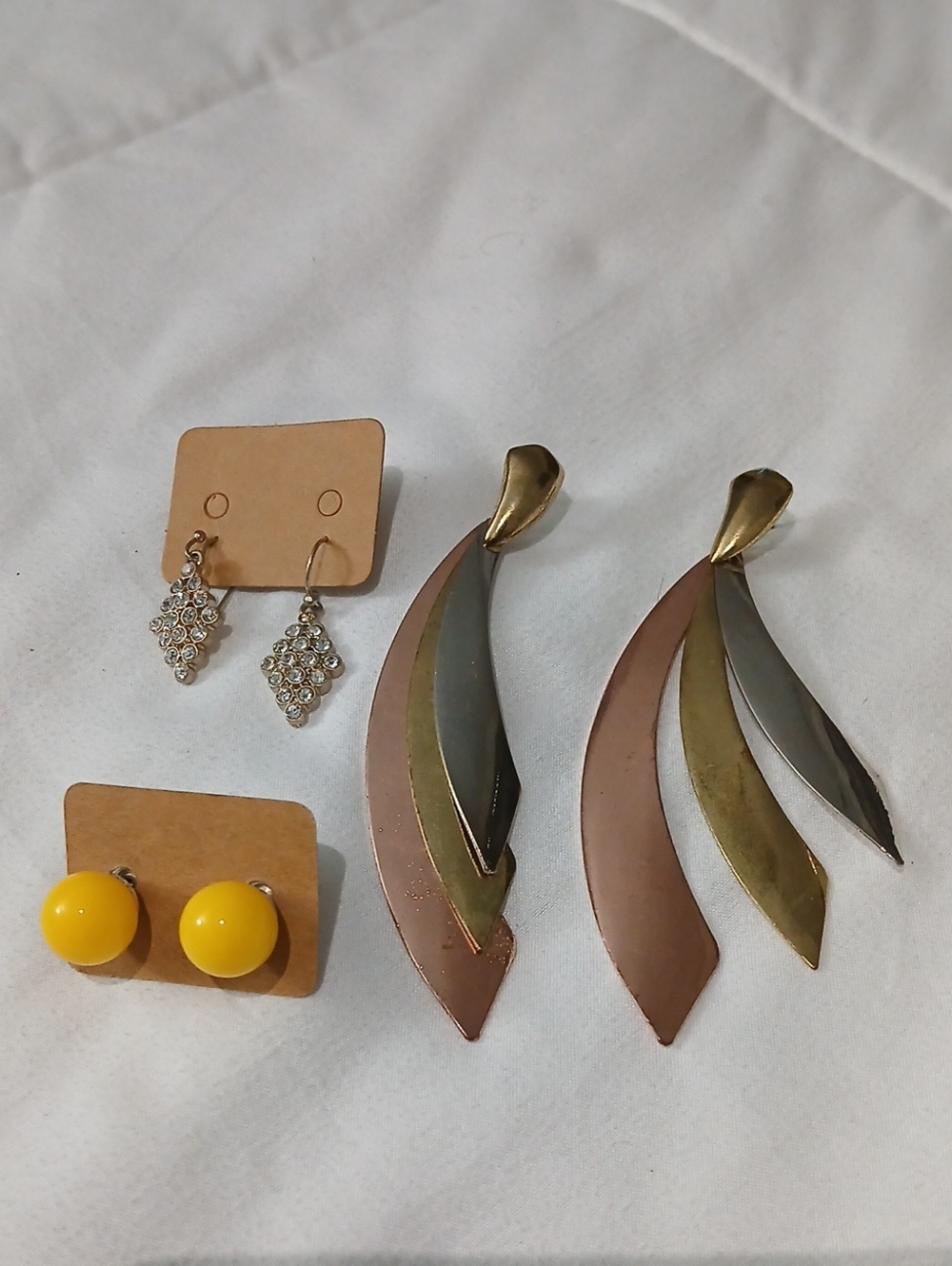3pcs Jewelry Bundle Multicolor Statement Earrings Set.12